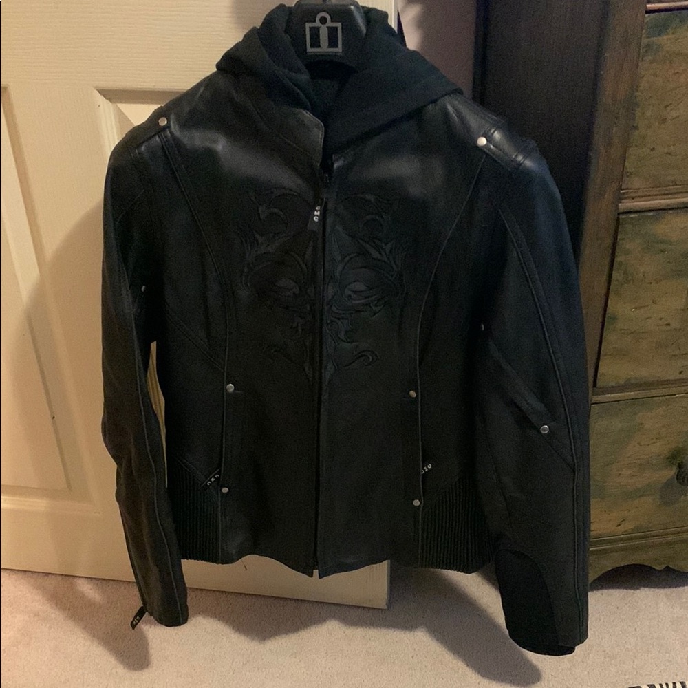 Women's Black Leather Jacket